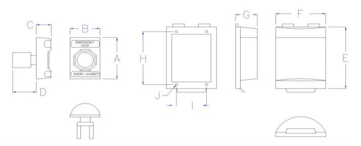 ETG-ES-FC Entry-Guard™ Emergency Stop Switch with Weatherproof Cover